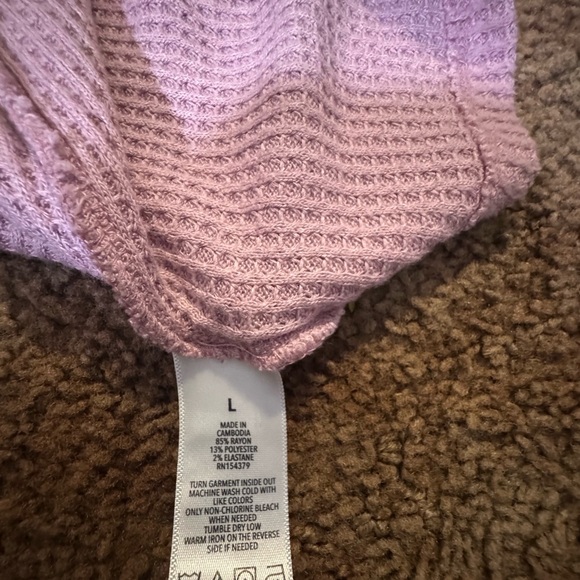 Aeropostale Light Pink Scoop Neck Sweater - Picture 3 of 5